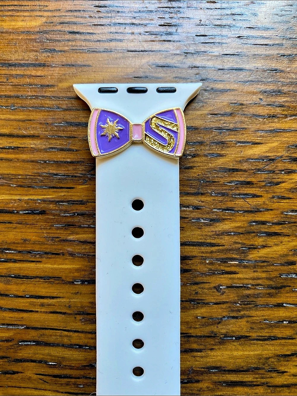 Tangled Rapunzel Bow Watch Band Slider Charm